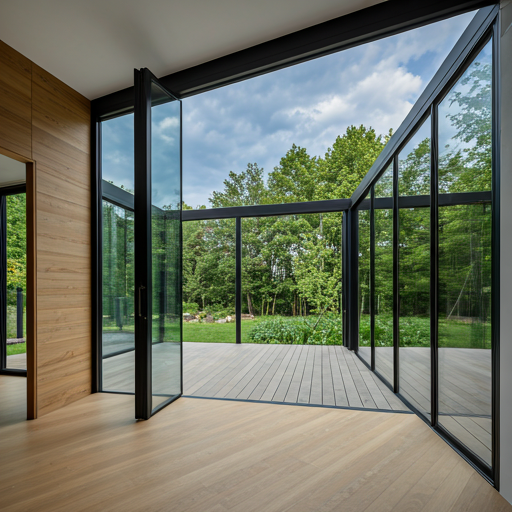 Стеклянная пристройка к дому